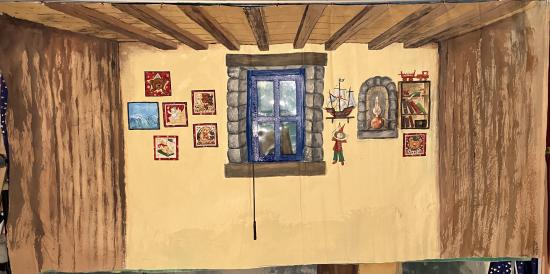 Chambre avec fenêtre fermée