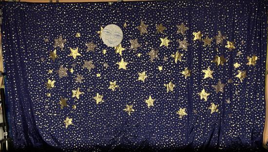 Ciel étoilé avec lune