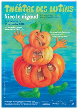 Un personnage fait de citrouilles à tête humaine